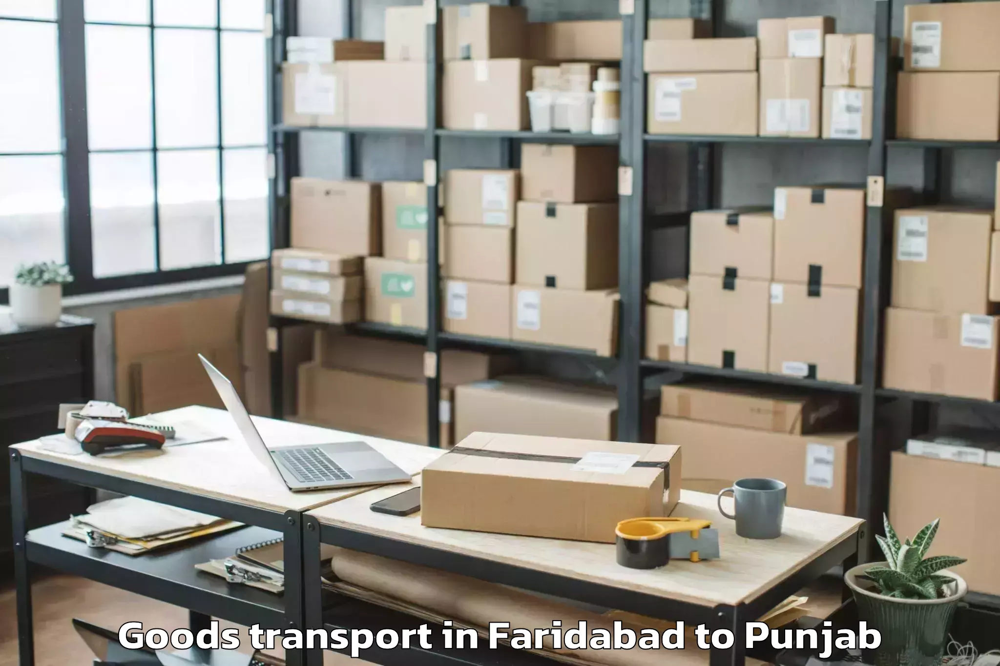 Reliable Faridabad to Jhunir Goods Transport